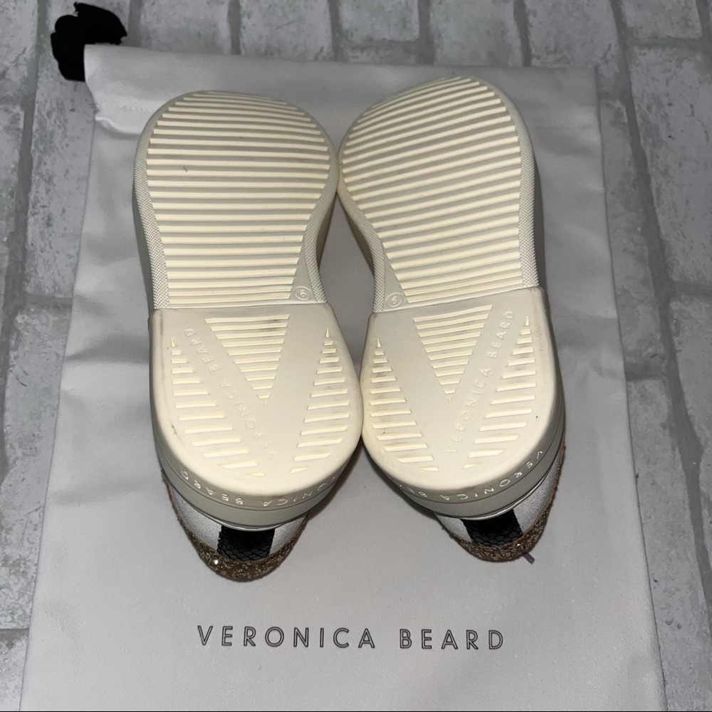 NWT VERONICA BEARD Geri Colorblock Leather & Suede Sneakers size 6.5 - Picture 12 of 13
